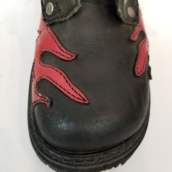 Harley-Davidson Black and Red Combat Boots - Picture 5 of 13